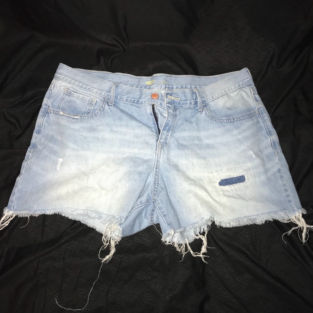 Jean Frilled Shorts